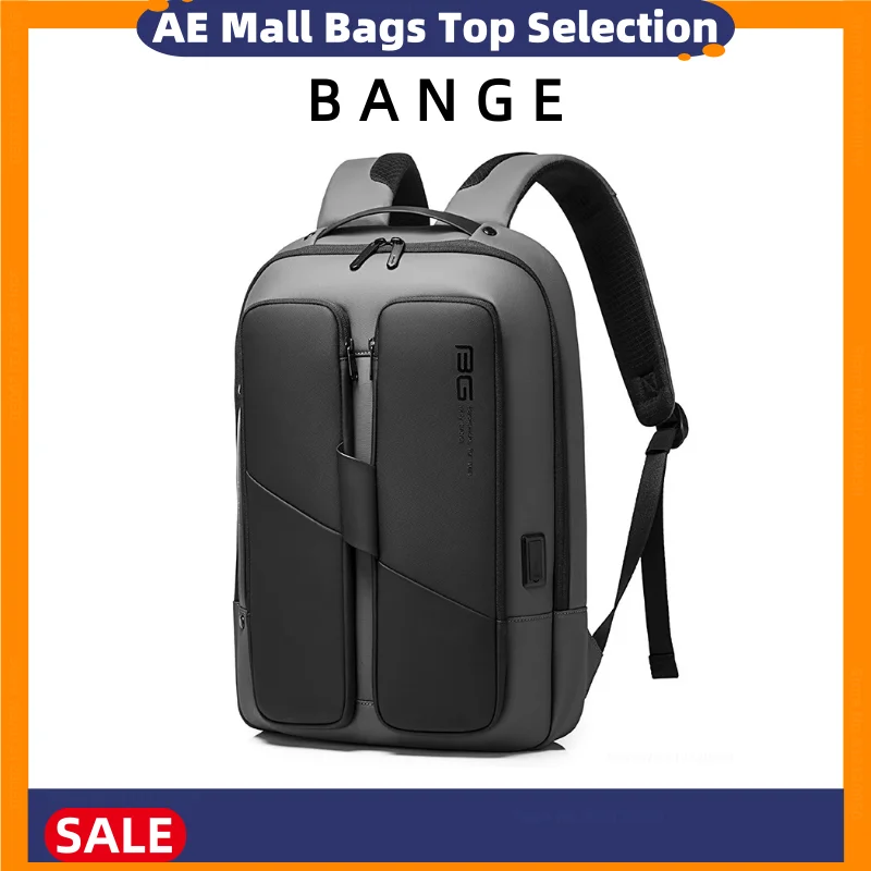 BANGE New Men's Anti-Theft Waterproof Laptop Backpack 15.6 Inch Daily Work Business Backpack School Backpack Men's Schoolbag