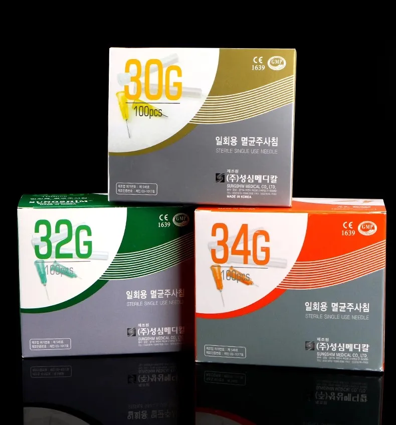 Безболезненная маленькая игла 34 г 4 мм 32 25 одноразовая 30 медицинская