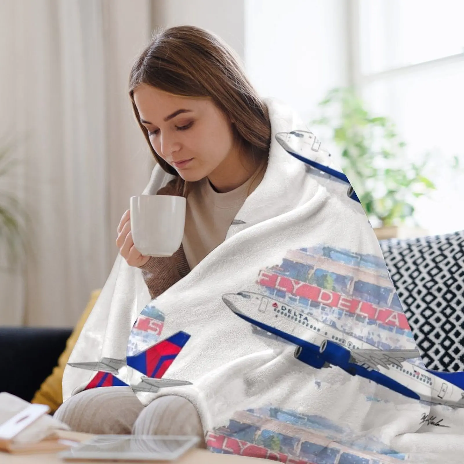 Одеяло Fly Delta Jets фланелевые одеяла для одного дивана