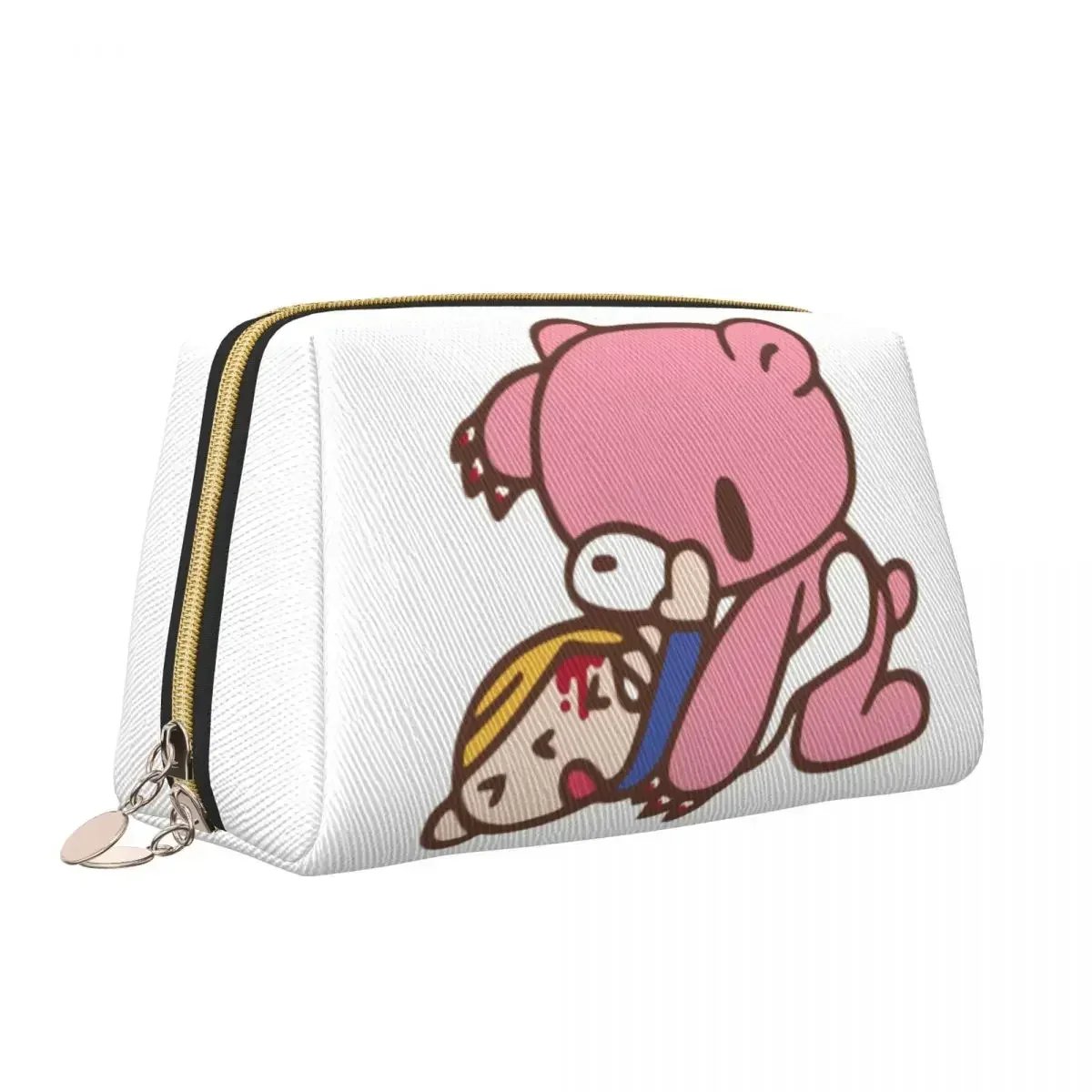 Манга анимация мрачный медведь косметичка для женщин дорожный косметический