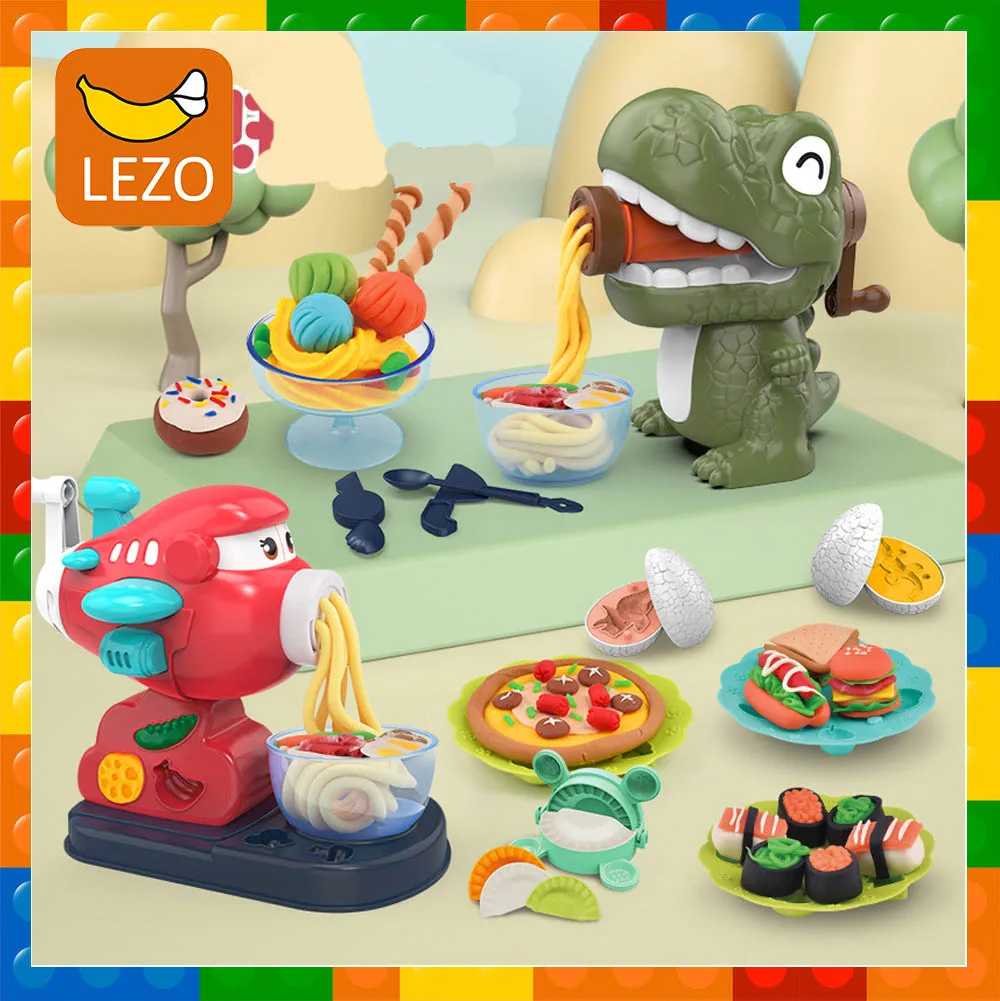 

Creative Plasticine DIY Non-toxic Clay Modeling Food Play Dough Mold Noodle Machine Ice Cream Machine Set Toys Gift for Kids