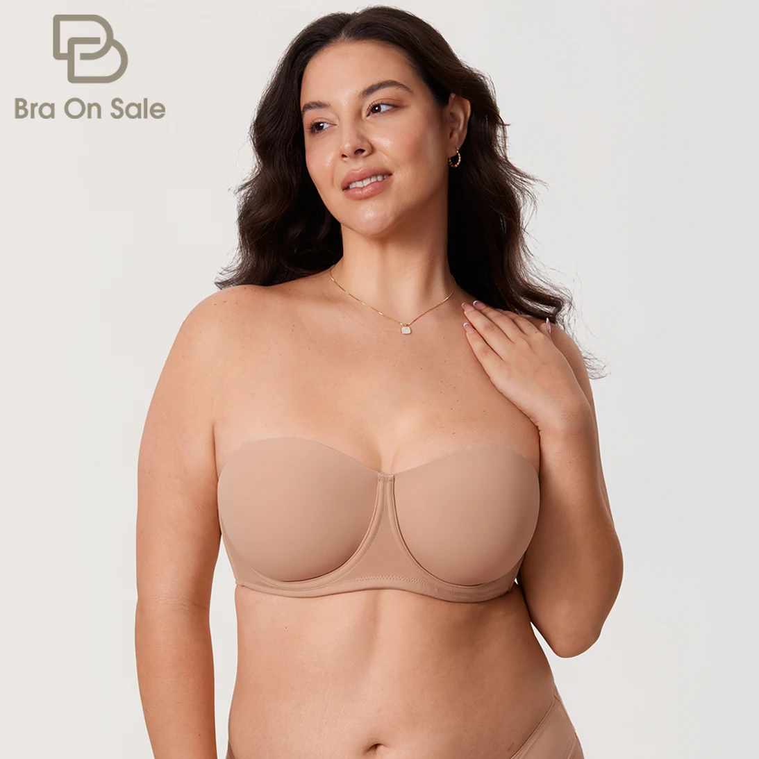 Женский бюстгальтер без бретелек подкладки