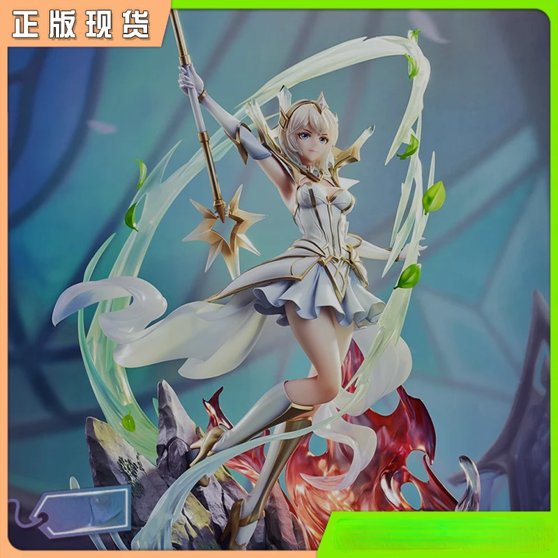 

Игра Аниме периферийная фигурка LOL леди люминесцентной Luxanna Crownguard с большими элементами делают сексуальную юбку для рук классической рукой