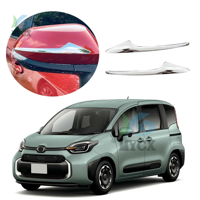 

ABS хром/углеродное волокно для Toyota Sienta 10 2022 2023 аксессуары зеркальный декоративный чехол отделка украшение 2 шт.