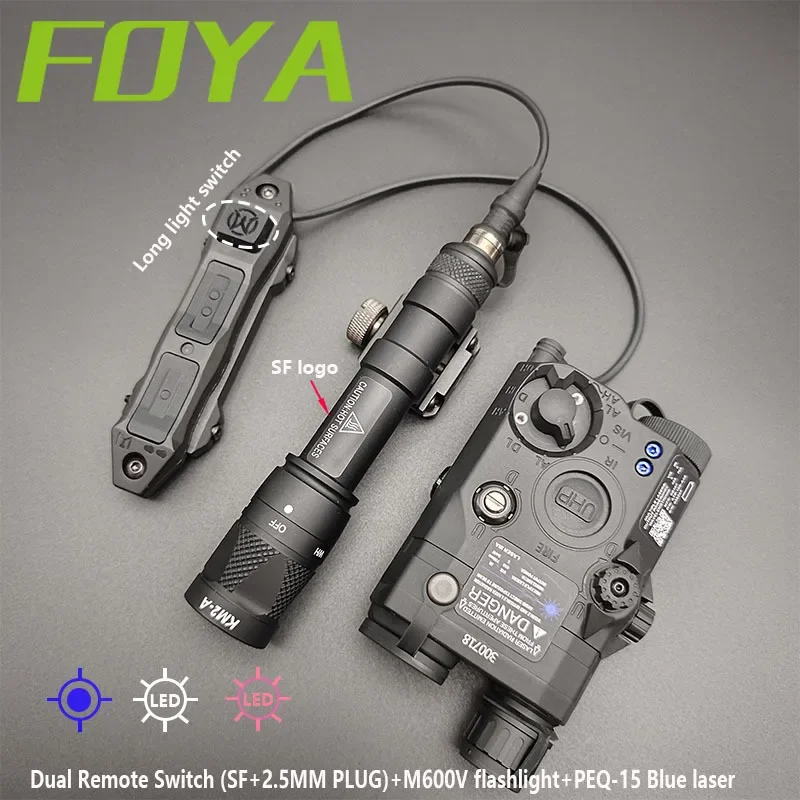 Тактический PEQ15 Красный Синий Зеленый Лазерный ИК-заполняющий Свет и