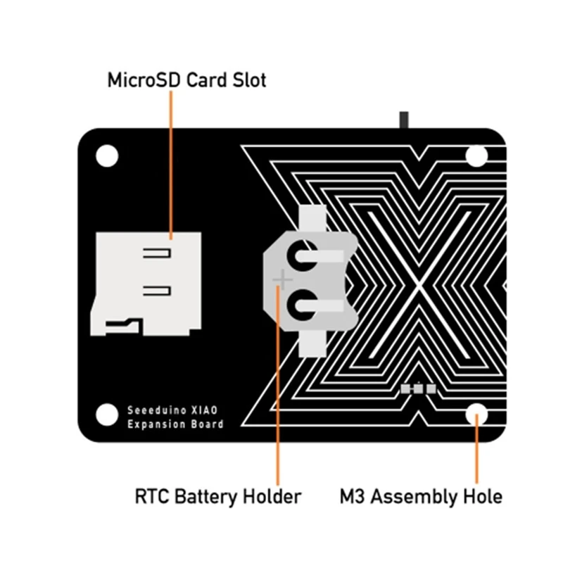 База платы расширения для Seeed Studio XIAO с Grove OLED — IIC Uart аналоговый/цифровой