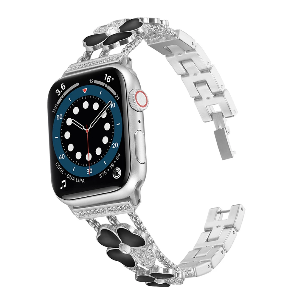 Metal Diamond Strap for Apple Watch 49mm 45mm 41mm 44 40mm 42 38mm Women Replacement Bracelet Wristband for Iwatch Ultra 87654SE