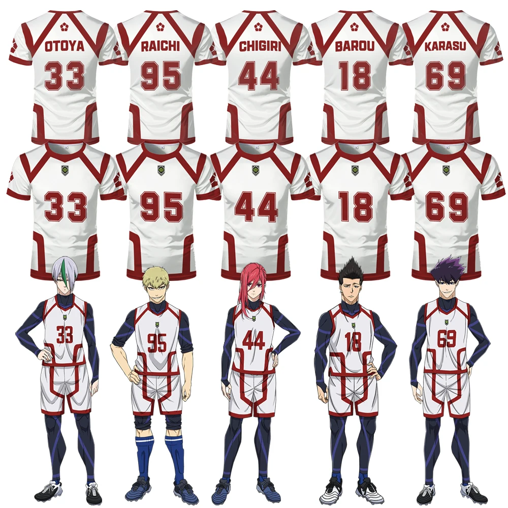 Сезон 2 новый узор на пять человек VL Replica аниме Uber Blue Lock 3D футболки для косплея