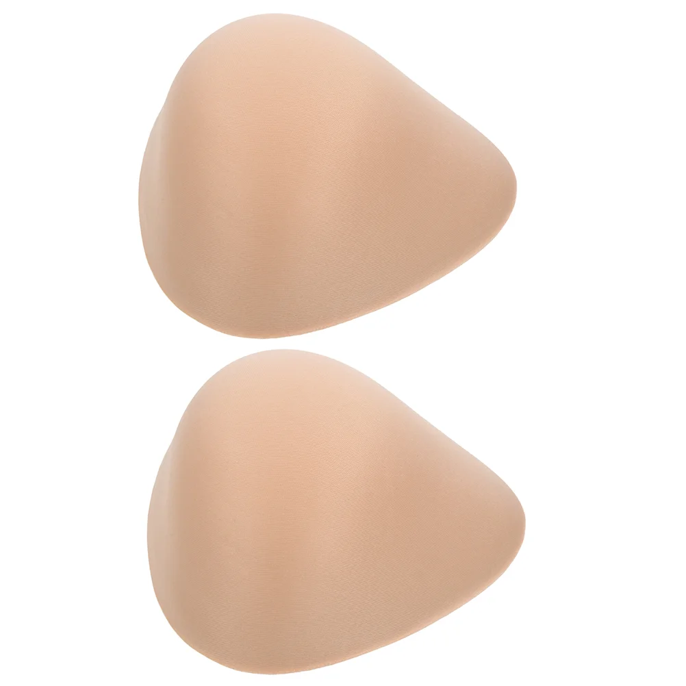 

2 Pcs Women’s Triangular Sponge Prosthetic Breast Pad Replacement Enhancers Inserts Miss