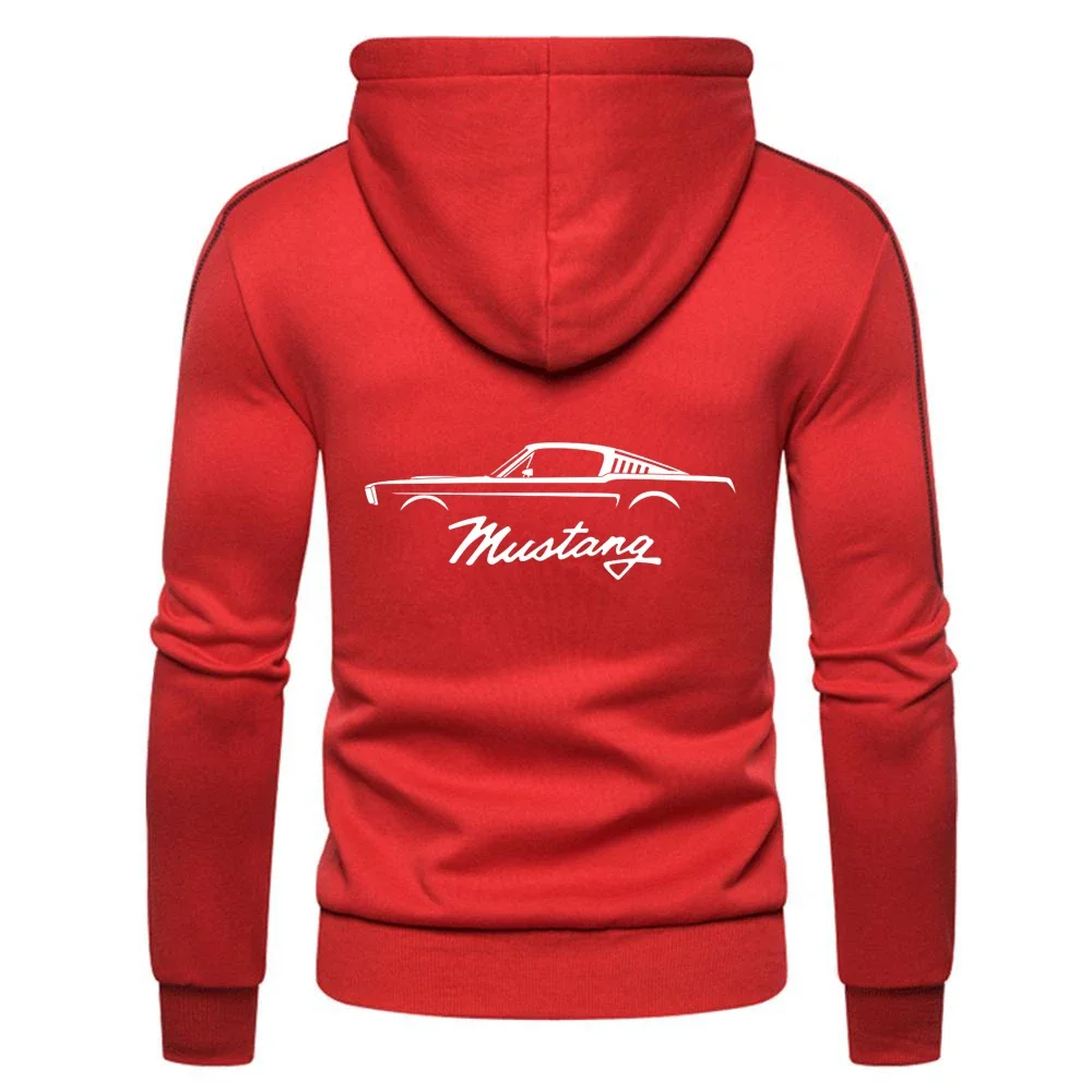 2024 модная куртка с капюшоном и вертикальным карманом на молнии принтом логотипа