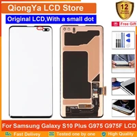 6 4 original s10 plus screen for samsung galaxy s10 plus lcd g975 sm g975f g975fn g9750 lcd touch display digitizer assembly