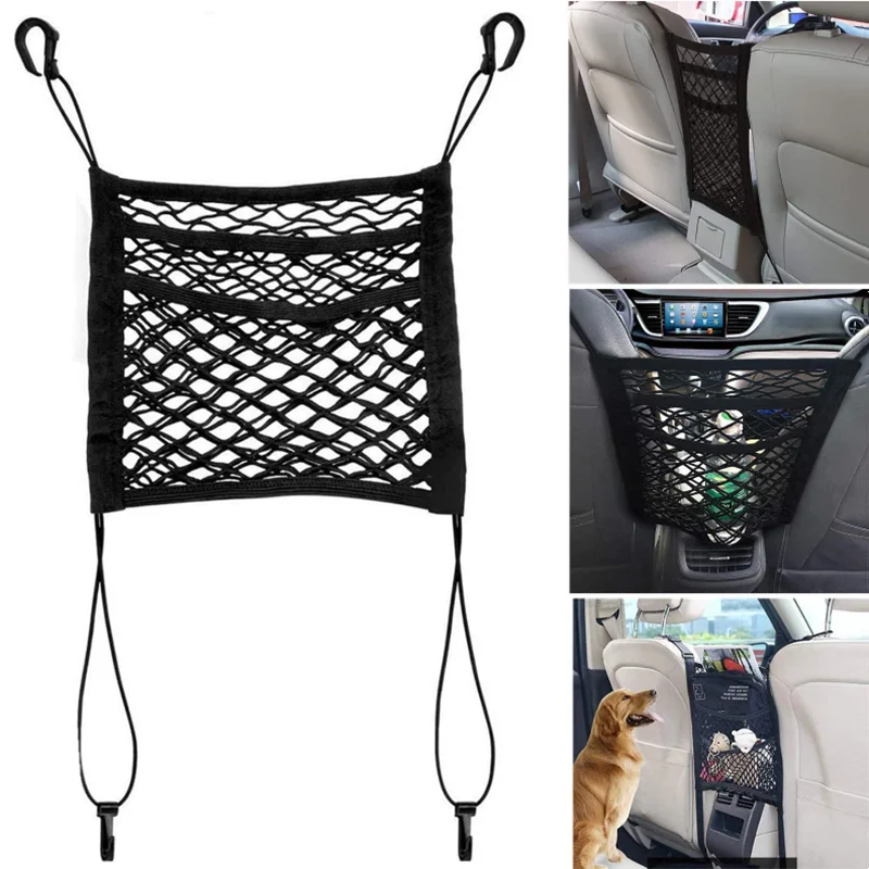 RULISHE Car Pet Barrier Safety Mesh Net Universal Portable Auto Travel Front Seat Dog Barrier Safety Protector