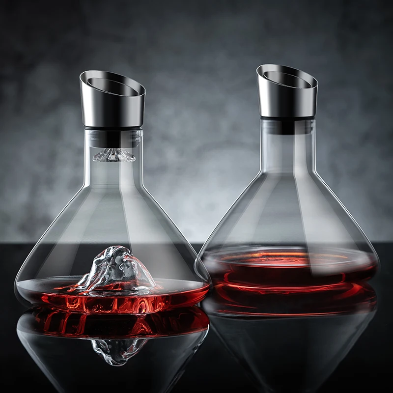 

1500ML High-grade Wine Decanter Handmade Crystal Wine Pourer Premium Water Carafe Thickened Bar Accessories Decanter Para Vinho