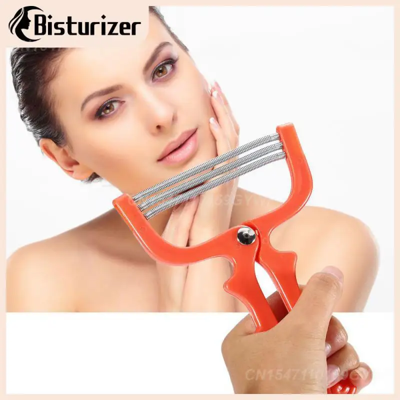 

1PC Makeup Facial Hair Epilator Hair Removal Device Plastic Resin Stainless Steel Spring Face Cosmetics Hair Shaving Tool