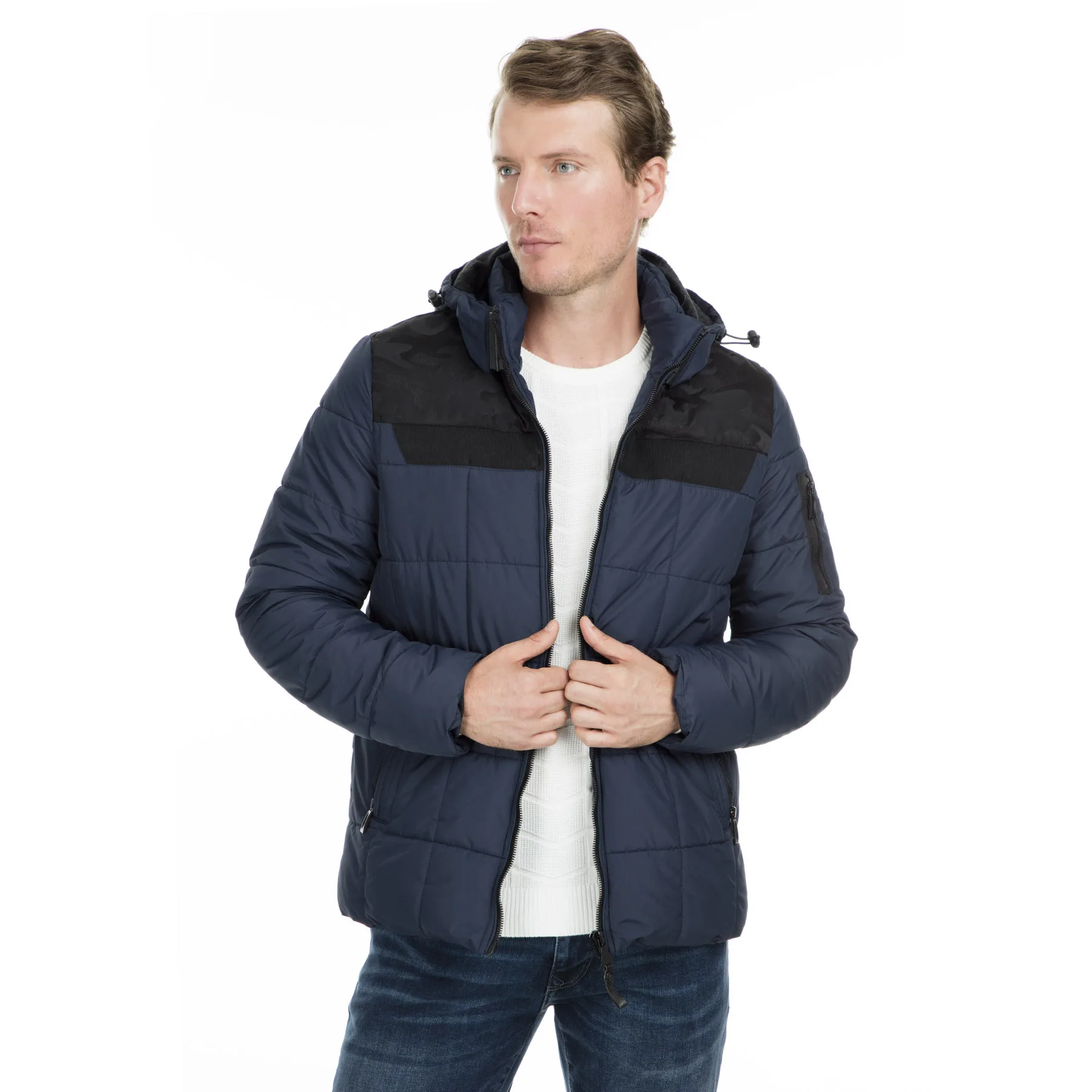 Пике с капюшоном мужская зимняя куртка пуховик Повседневная Верхняя одежда