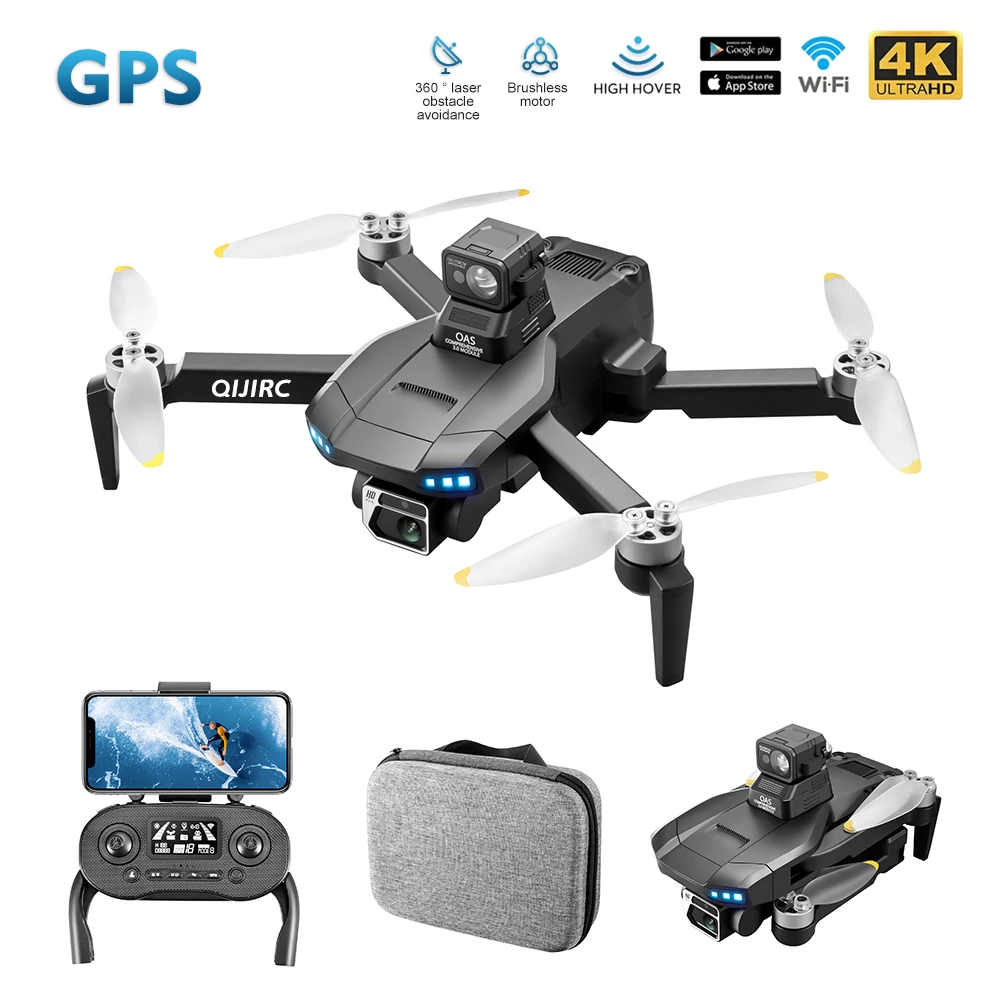 

New 2023 GPS Drone 4k Profesional 8K HD Camera 2-Axis Gimbal Anti-Shake Aerial Photography Brushless Foldable Quadcopter 1.2km