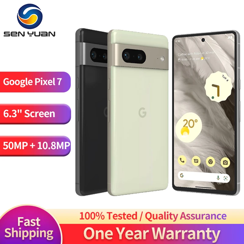 Мобильный телефон Google Pixel 7 5G 6 3 дюйма 90 Гц AMOLED 8 ГБ ОЗУ 128/256 ПЗУ 50 МП NFC восьмиядерный