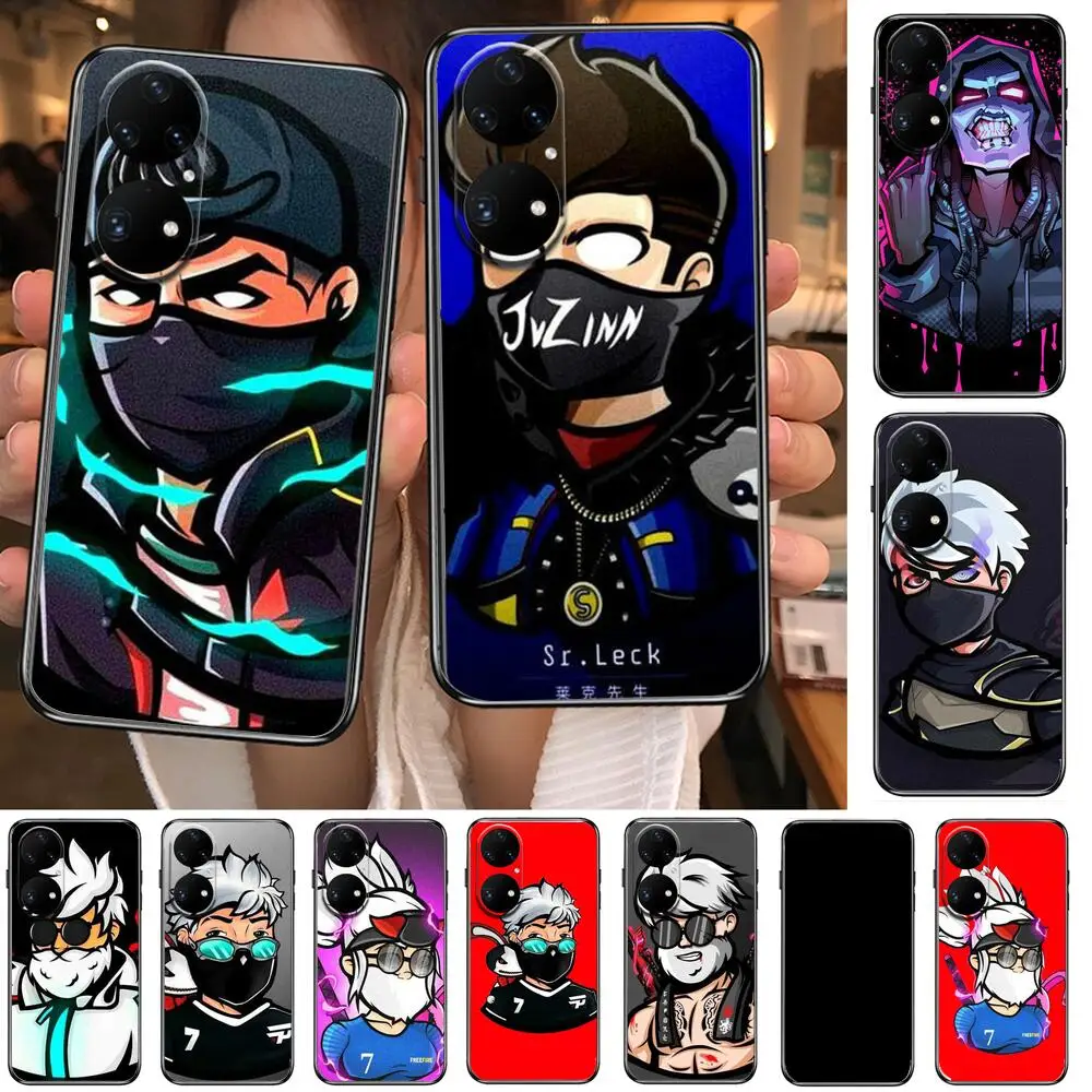 

Cartoon-skateboard game Phone Case For Huawei p50 P40 p30 P20 10 9 8 Lite E Pro Plus Black Etui Coque Painting Hoesjes comic fas