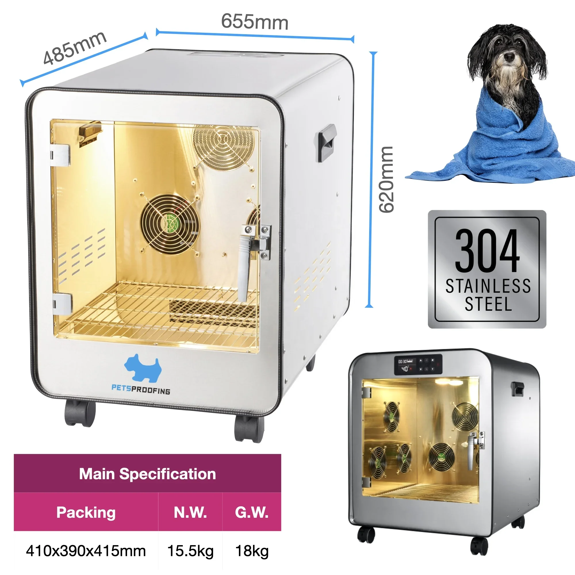 Мощный фен для ухода за домашними животными умный сушильная машина комнаты