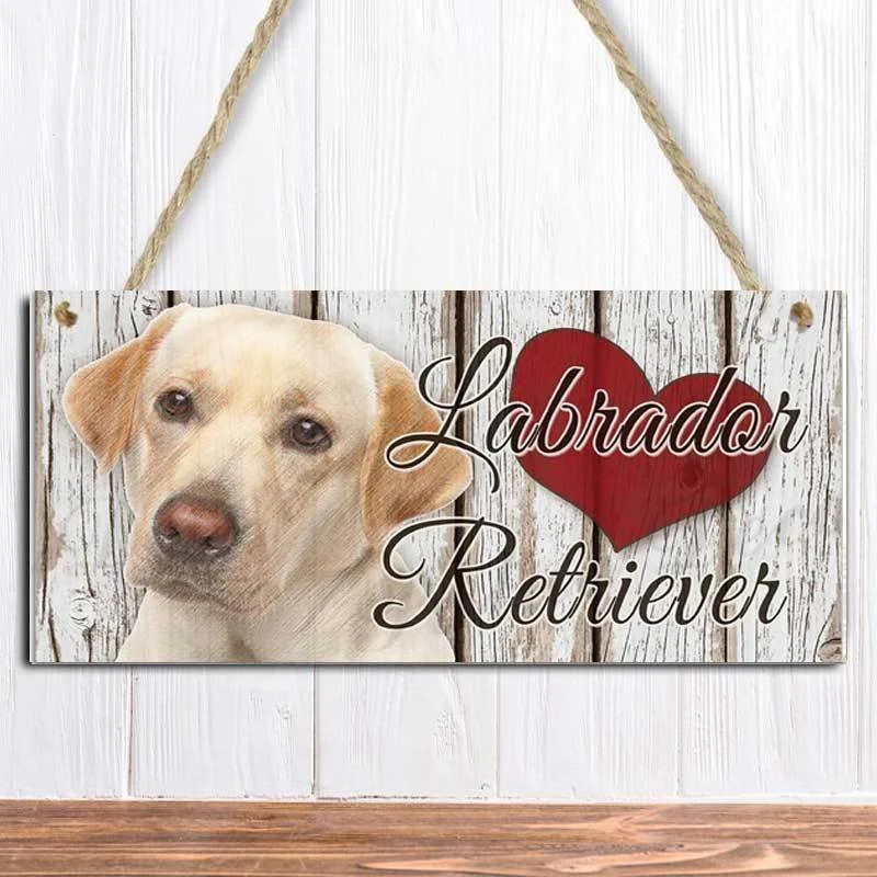 

" Labrador Retriever "Wooden Hanging Plaque Home Decoration