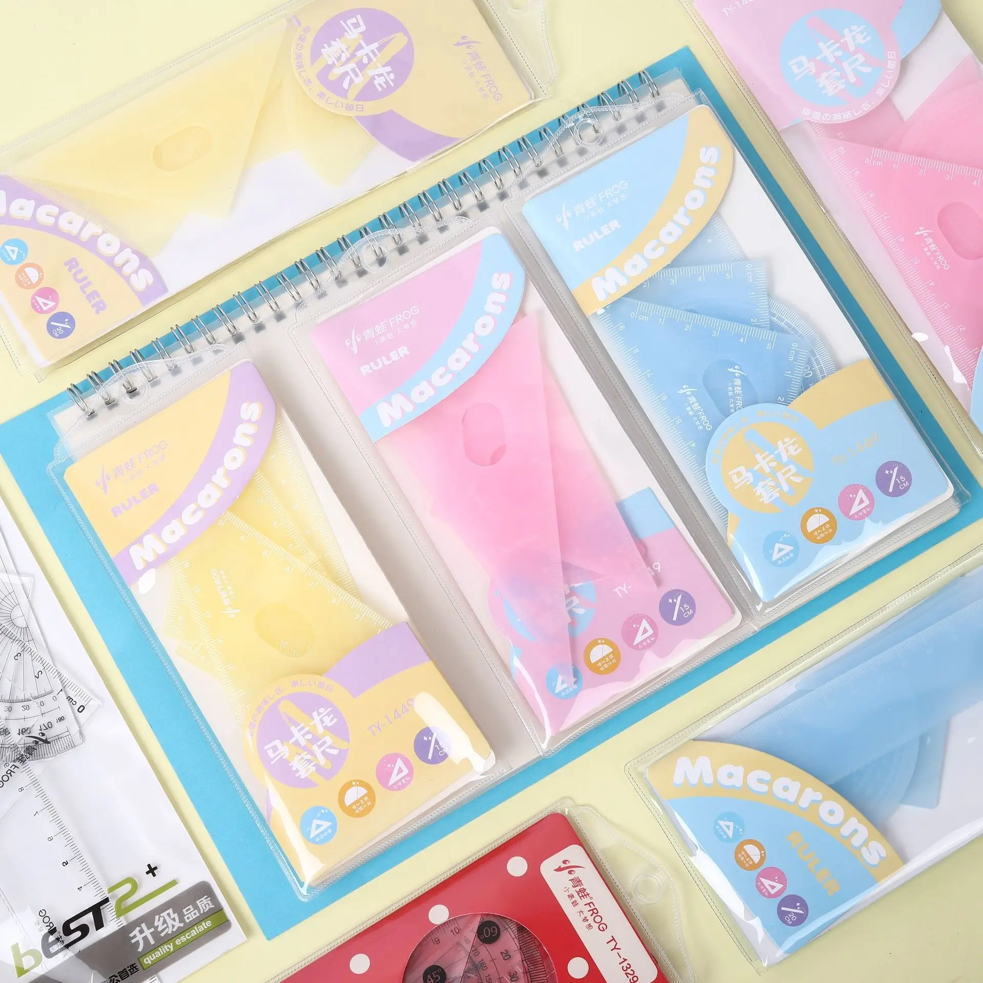 

Oil Quicksand Bookmark Ruler Cute Girl Ruler Multifunctional Student Stationery A Scale