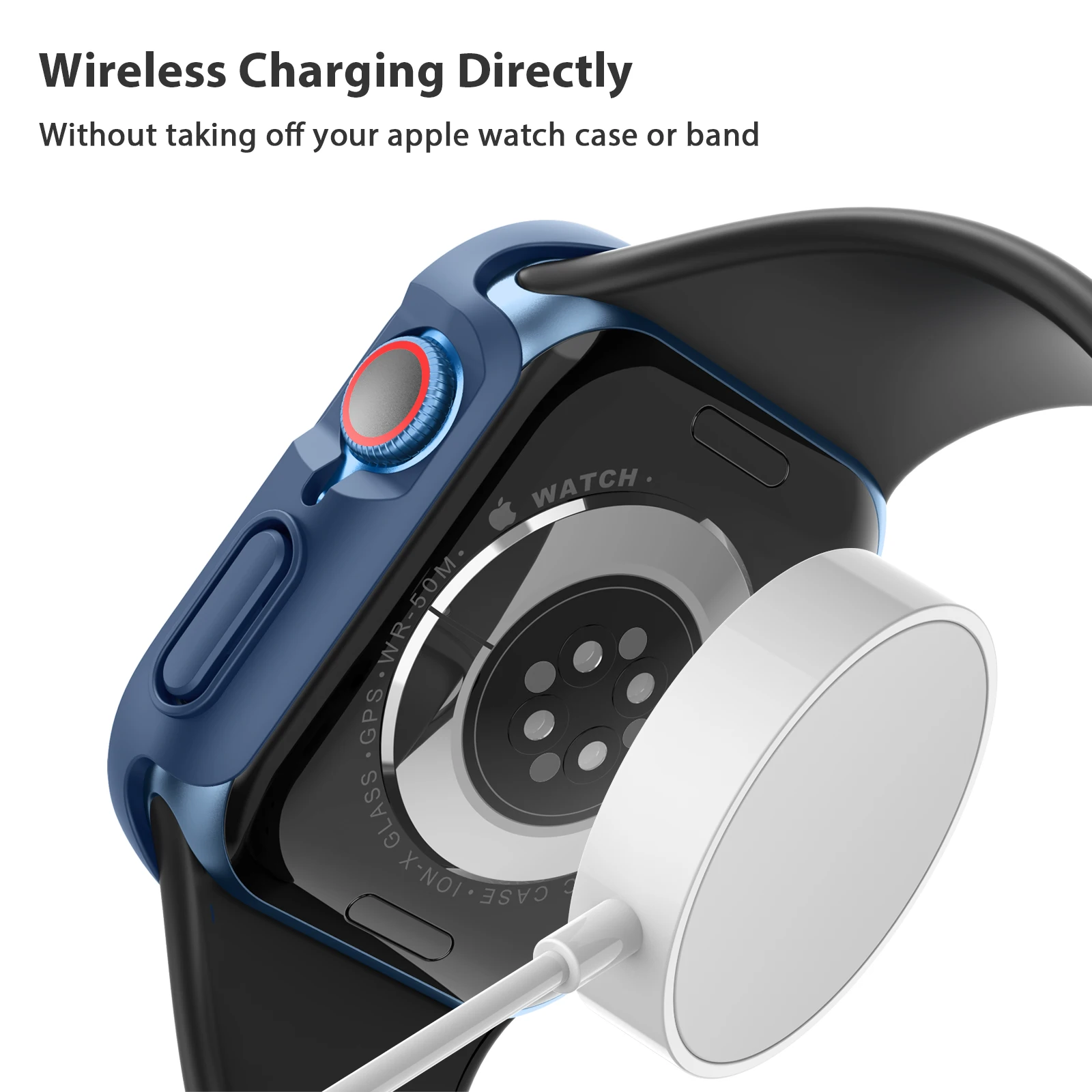 New Double Layer Protective Case For Apple Watch serise 7 6 5 4 SE Cover + Screen Protector Glass For iWatch 41mm 40mm 44mm 45mm