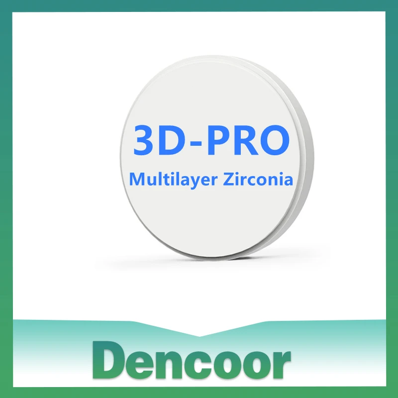 （3D-PRO）Dental Zirconia Block Multilayer Gradient 3D-PRO-ML Multilayer Ceramic Disc98mm Multi level Gradient