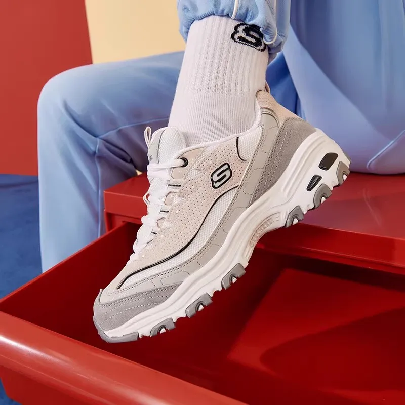 Skechers Женские кроссовки Fashion Повседневная обувь Ретро амортизирующая Panda