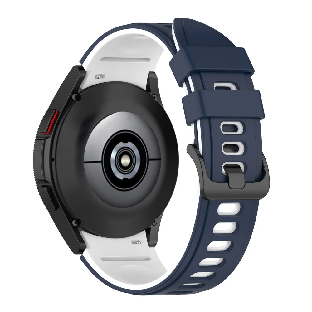 Фото Силиконовый ремешок для Samsung Galaxy Watch 4/5/6/7 44 мм 40 мм/Classic 46 мм 42 мм 47 мм 43 мм браслет для Samsung Watch 5pro 45 мм ремешок №1