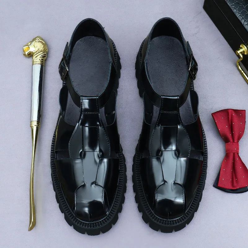 Новые летние сандалии мужские Мужская роскошная дизайнерская обувь