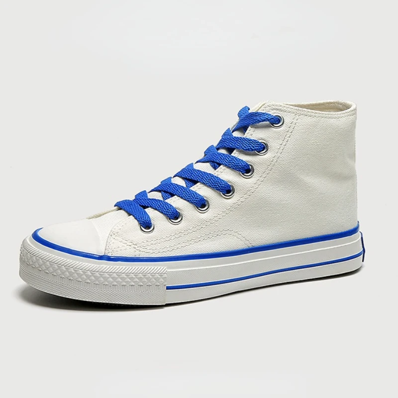 

2022 New High-top Canvas Shoes Men's Klein Blue Retro Classic Couple Models 35-44 Size Low Top Fashion Canvas Shoes