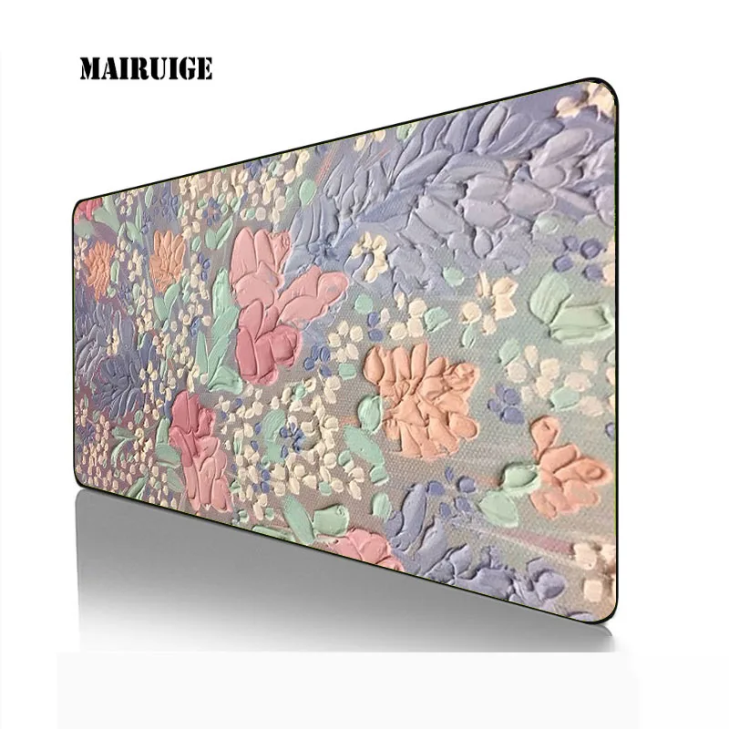 

Creative oil painting Gaming Mouse Pad Large 40*90CM Mousepad Gamer Accessories Anti-slip Natural Rubber PC Computer Keyboard