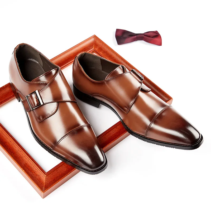 

Handmade Men Formal Shoes Leather Business Dress Wedding Flats Man Office Luxury Male Breathable Oxfords Suit Shoes 2022