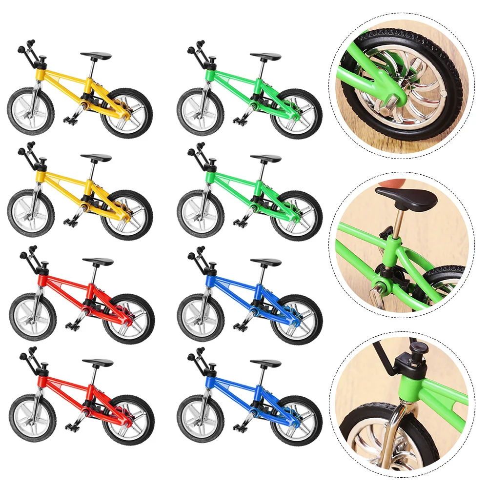 

2 Boxes Mini Alloy Funny Creative Bike Bicycles Finger Bike for Boys Man Kids