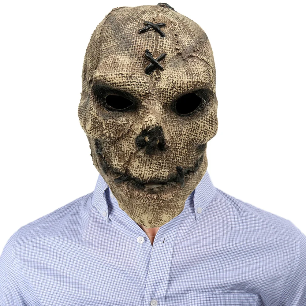 

Halloween Horror Killer Skull Mask Cosplay Scary Skeleton Haunted House Outdoor Bar Latex Helmet Halloween Party Costume Props