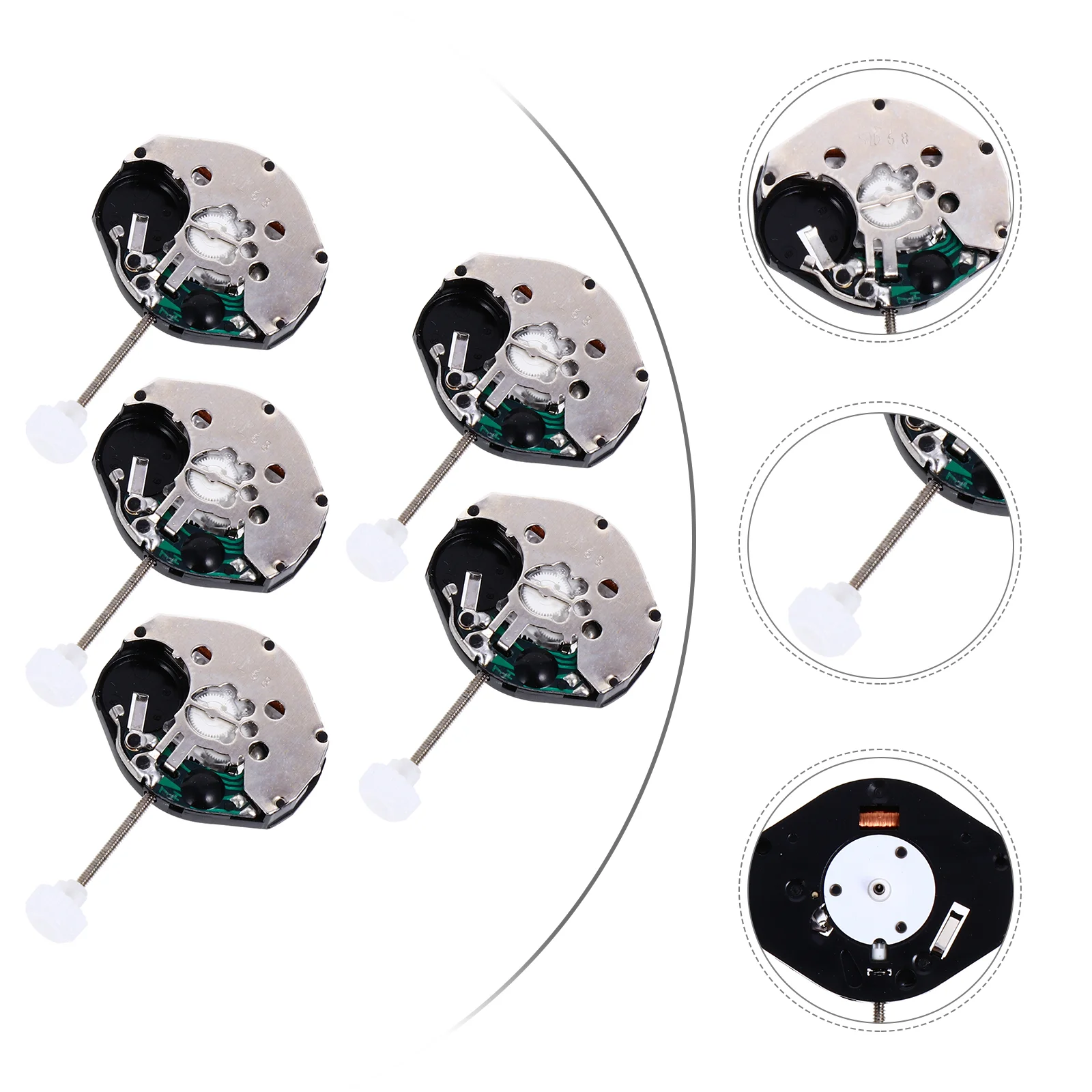 

5 Pcs Exercise Accessories Watch Movement Wristwatch Parts Replacement Quartz Tool Fittings Supply