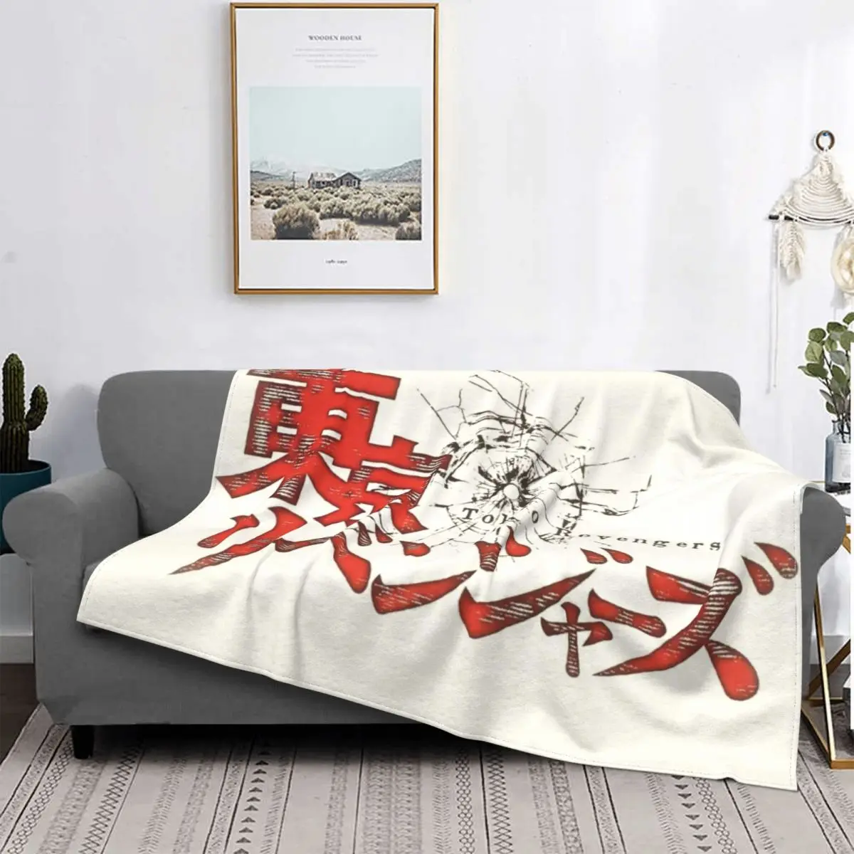 

Фланелевые одеяла манга из аниме-поликарбоната, Токийский манга, креативные одеяла для дома, гостиницы, дивана, 125*100 см, коврик