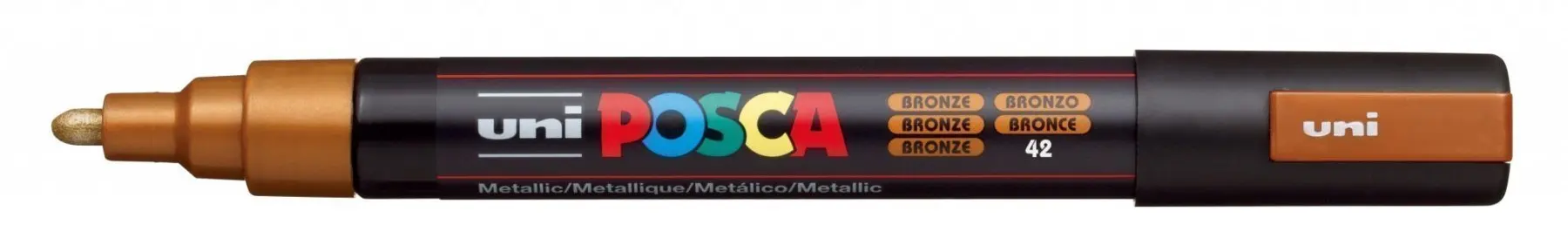 Маркер POSCA PC-5M бронзовый 1.8 - 2.5 мм пулевидный наконечник
