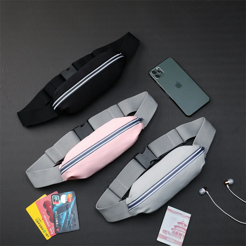 

Hidden Sport Running Waist Bag Spandex Men Women Belt Pouch Mobile Phone Storage Case Gym Bum Bag Light Fanny Pack Waterproof