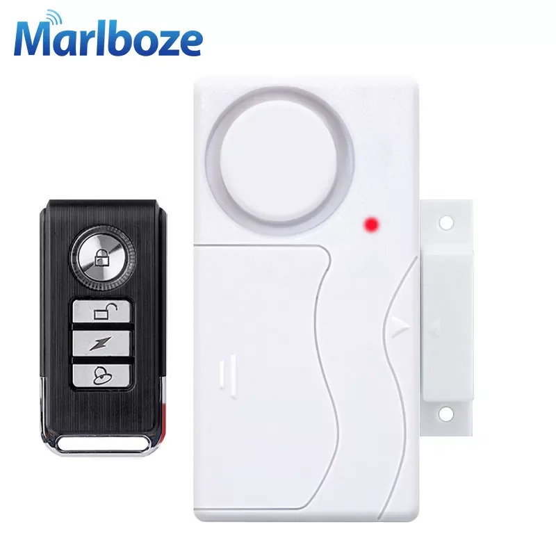 

Wireless Door Window Open Closed ABS Remote Control Door Sensor Alarm Host Burglar Security Alarm System Home High Decibel Alert