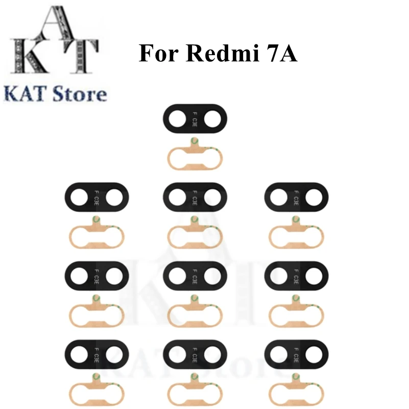 

10Pcs Rear Back Camera Glass Lens With Adhesives Without Frame For Xiaomi Redmi 7A Smartphone Replacement Parts