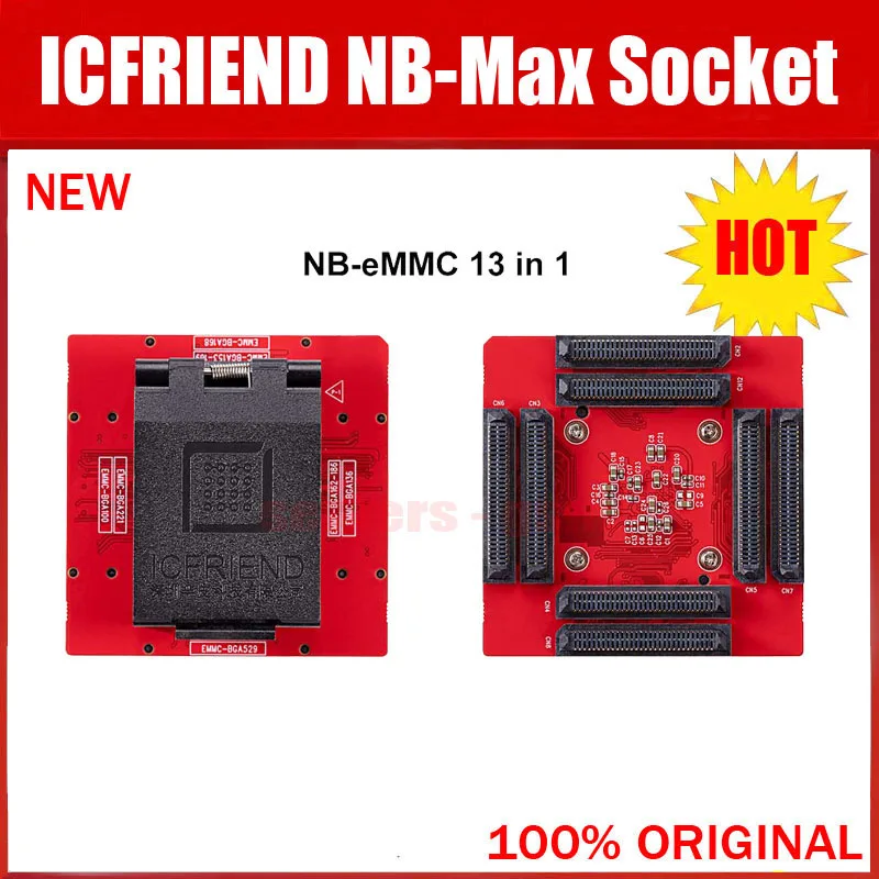 Новинка 2022 разъем NB-Max для ICFRIEND MIPItester E-mate EMMC и UFS BGA254 BGA297 BGA153 поддержка Easy-Jtag box Medusa