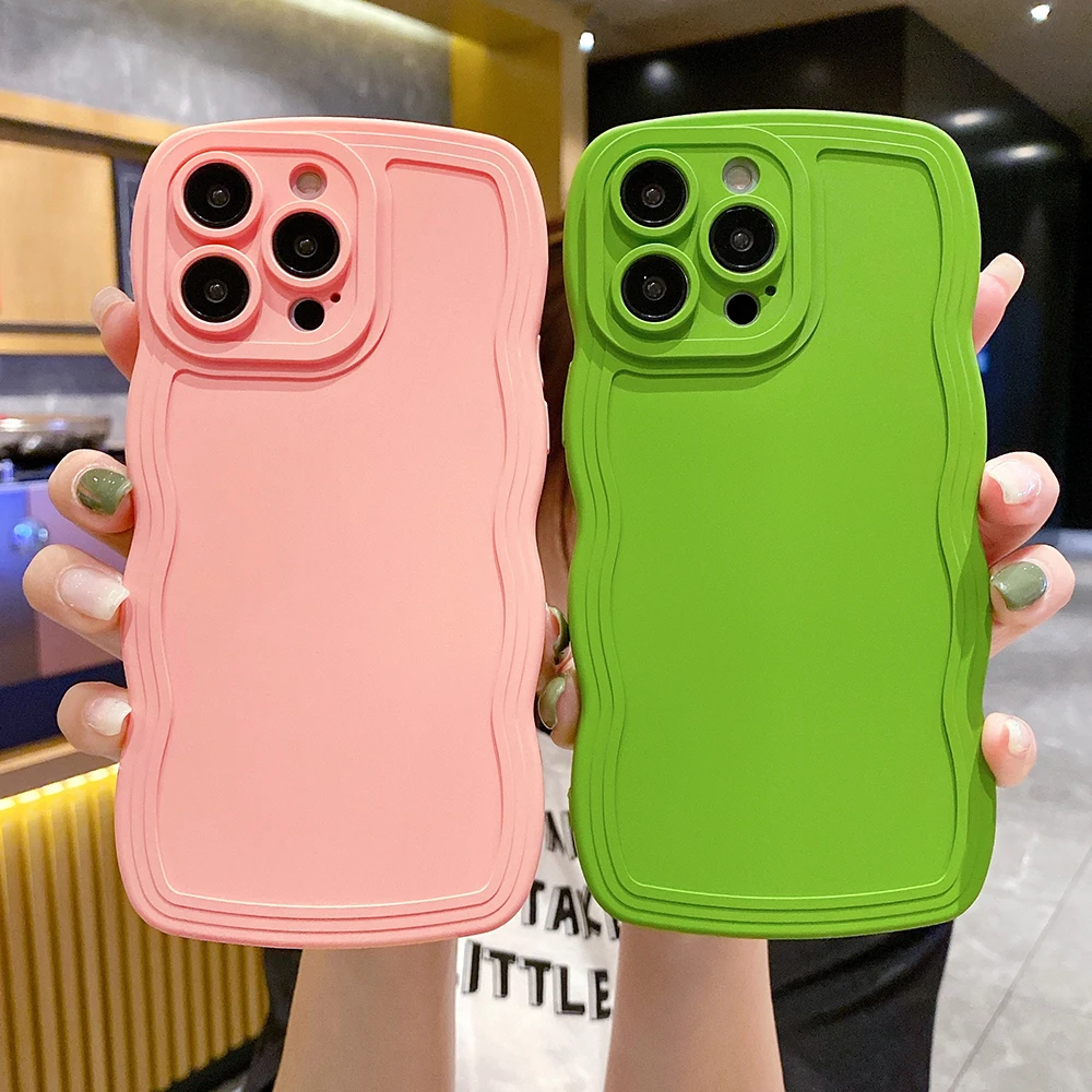 

Cute Candy Color Case for iPhone 13 14 12 11 X XS Pro Max 7 8 Plus Plain Case Silicone TPU Protective Phone Cover for Women Girl