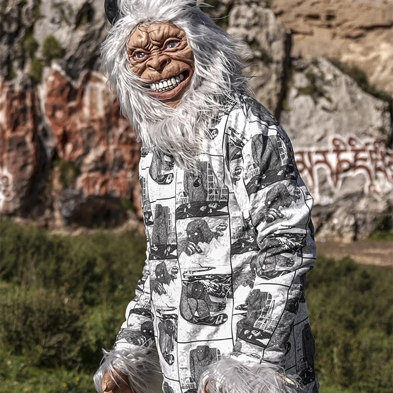 Фото Маска Yeti Original Classic: Костюм Снежного Монстра, полнолицевой реквизит для косплея для взрослых и подростков, для праздников, вечеринок, сцены, подарок №3