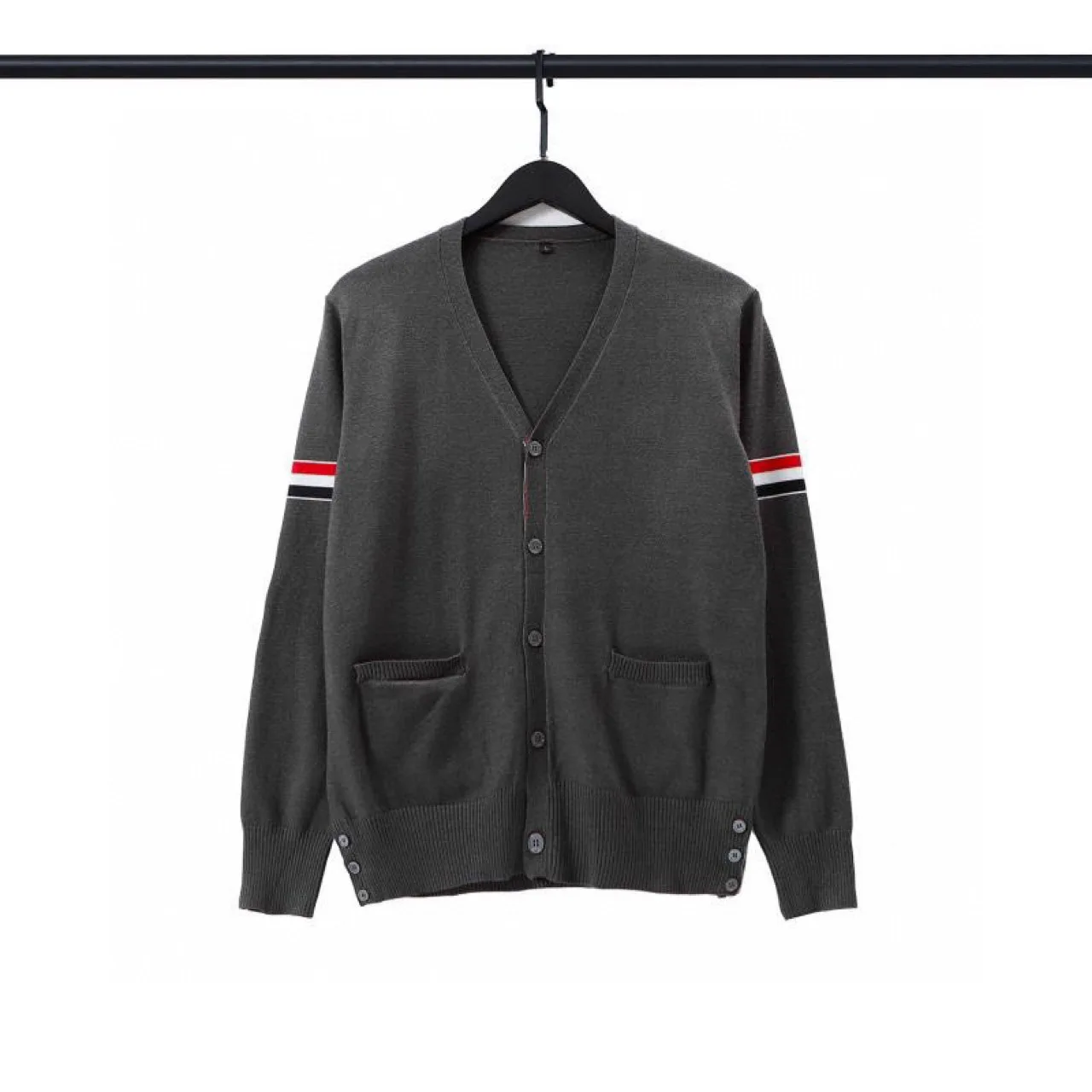 

New 2021 Men Luxury Classic striped Button Knit Casual Sweaters Cardigan Asian Size High quality Drake warm Winter #A401