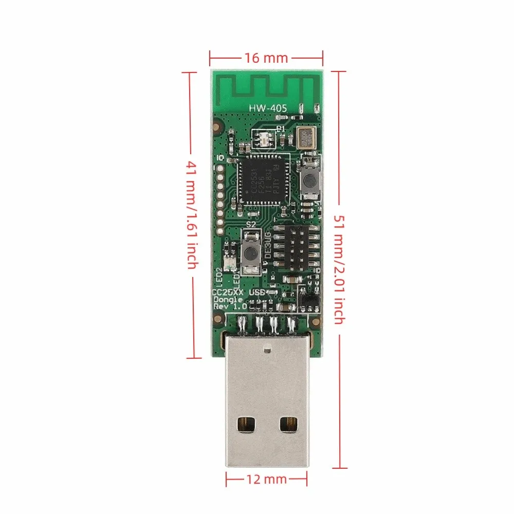 Простой в установке USB-интерфейс CC2531: USB-донгл, анализатор протоколов, модуль для разработки и отладки (art.: 3920daee8306c) - 3920daee8306c
