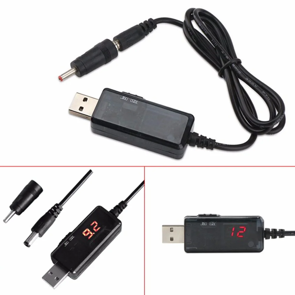 USB повышающий преобразователь постоянного тока от 5 В до 9 в 12 кабель + соединитель