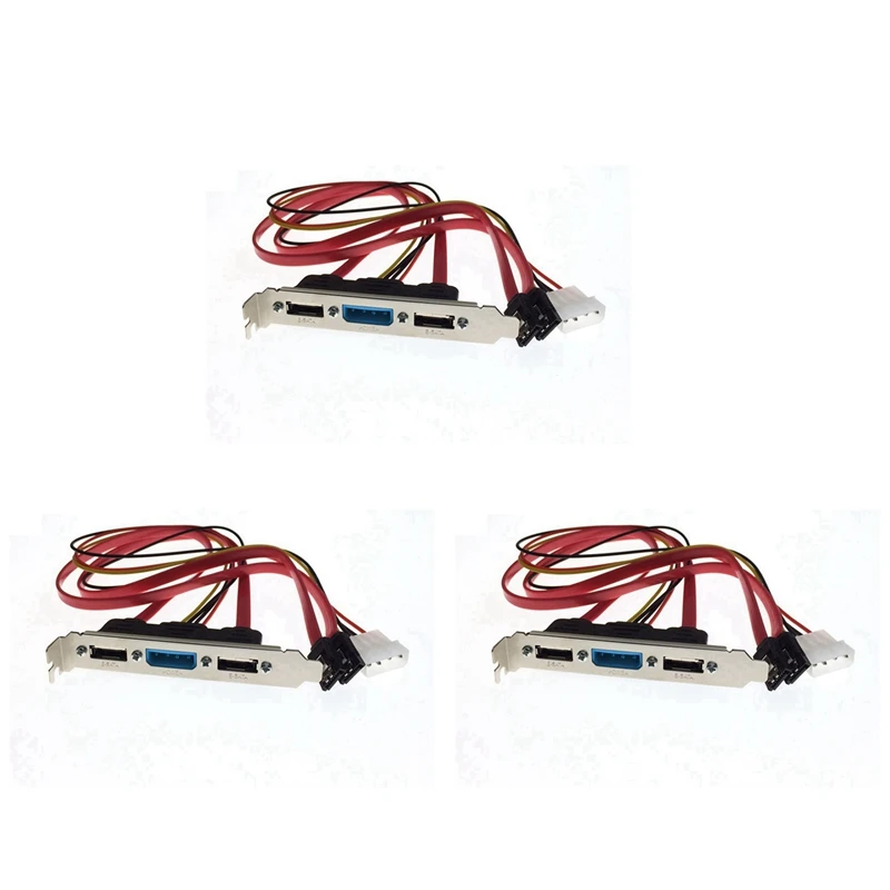 3 шт. DIY SATA в ESATA и 4 штырька IDE Molex внешний жесткий диск
