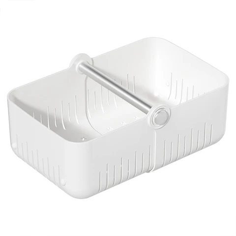 Складная Настольная пластиковая коробка для косметики, коробка для хранения закусок, корзина для мелочей, хранение в ванной комнате