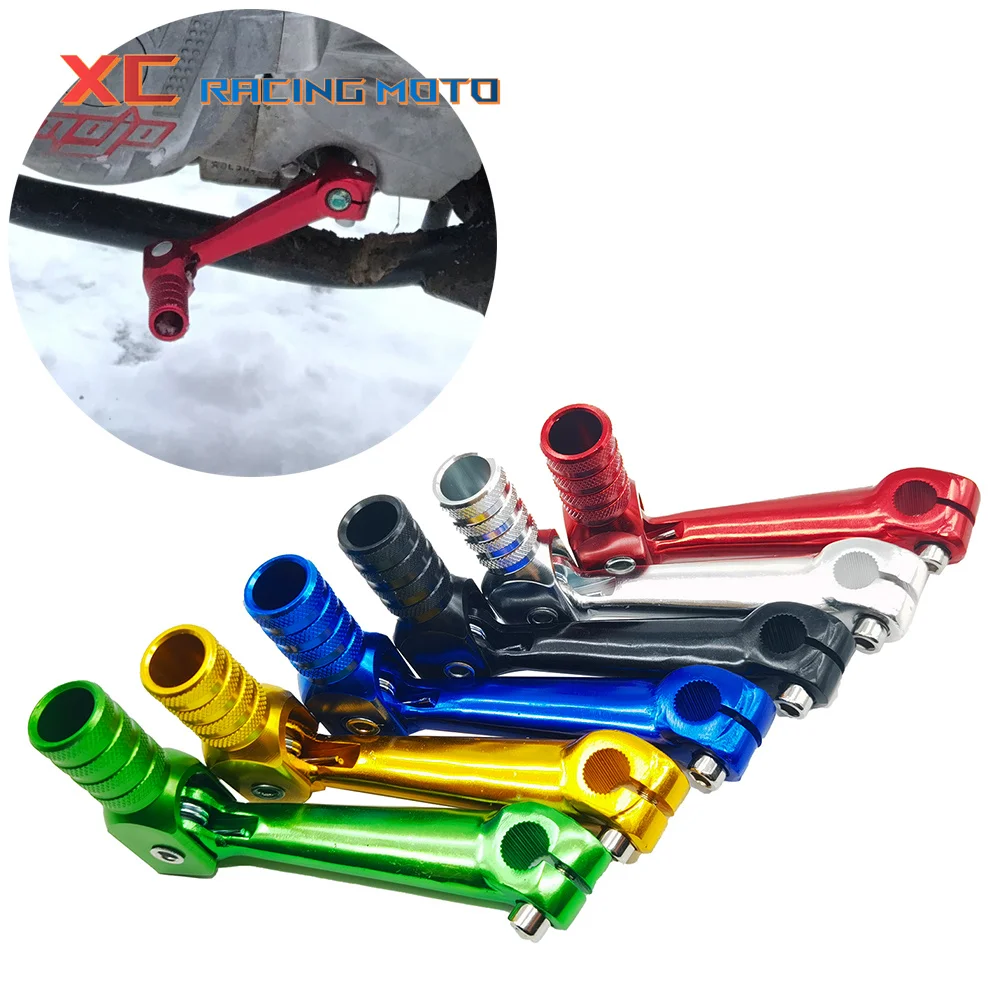 

For ZongShen BSE Kayo Apollo 250cc ATV T2 T4 Motocross Spare Parts Shift Lever 6 Colors Motorcycle Aluminum Folding Gear Lever